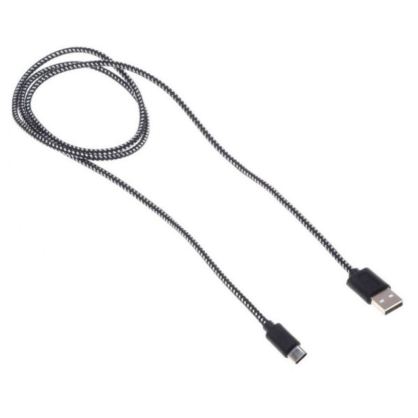 Кабель Buro Braided [bhp ret typec1] USB - micro USB черный 1 м