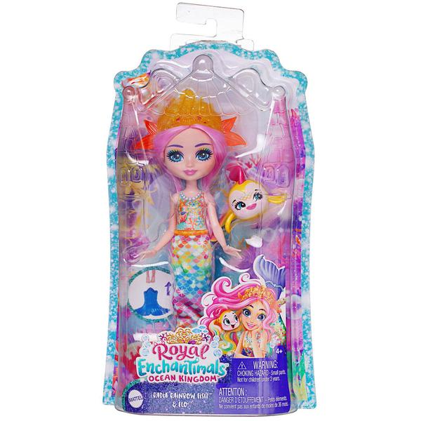 Кукла Mattel Enchantimals FNH22/Рыбка Ocean Kingdom с питомцем